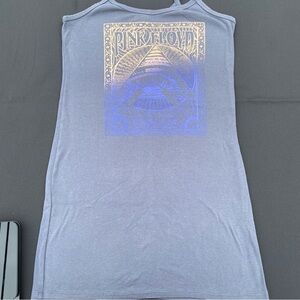 Pink Floyd Blue Graphic Tank Top Dress